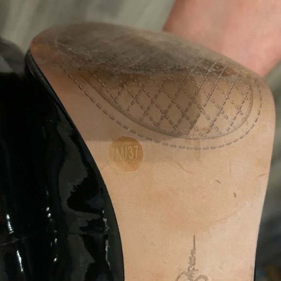 Jessica Simpson Julip Patent Platform Heels, Size 7, Like New - Picture 13 of 13